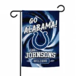 Indianapolis Colts Garden Flag Customized Swirl Vortex Blue Best Selling