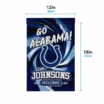 Indianapolis Colts Garden Flag Customized Swirl Vortex Blue Best Selling
