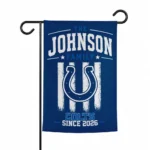 Indianapolis Colts Garden Flag Personalized Distressed Stripes Blue Best Selling