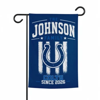 Indianapolis Colts Garden Flag Personalized Distressed Stripes Blue Best Selling