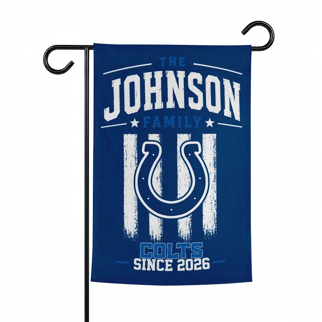 Indianapolis Colts Garden Flag Personalized Distressed Stripes Blue Best Selling Indianapolis Colts Garden Flag Personalized Distressed Stripes Blue Best Selling
