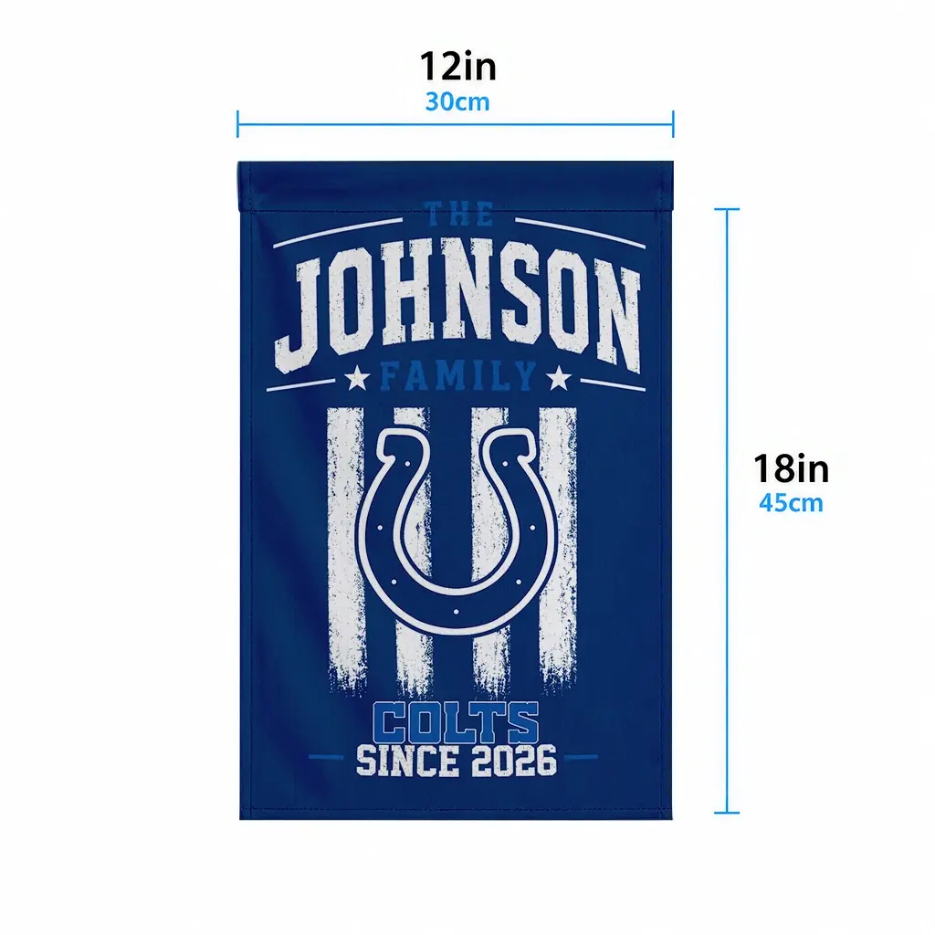 Indianapolis Colts Garden Flag Personalized Distressed Stripes Blue High Quality Indianapolis Colts Garden Flag Personalized Distressed Stripes Blue High Quality