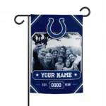 Indianapolis Colts Garden Flag - Personalized Photo Frame Blue