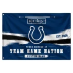 Indianapolis Colts House Flag Custom Brushed Streaks Blue Best Selling