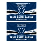 Indianapolis Colts House Flag Custom Brushed Streaks Blue Best Selling