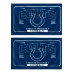 Indianapolis Colts House Flag Custom Ornate Border Blue Best Selling