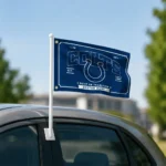 Indianapolis Colts House Flag Custom Ornate Border Blue Best Selling