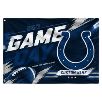 Indianapolis Colts House Flag Customized Action Streaks Blue Best Selling