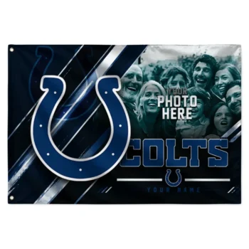 Indianapolis Colts House Flag Customized Diagonal Stripes Blue Best Selling