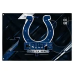 Indianapolis Colts House Flag Personalized Speed Slashes Blue Best Selling