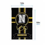 Iowa Hawkeyes Garden Flag Custom Circle Medallion Black Best Selling