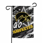 Iowa Hawkeyes Garden Flag Customized Glowing Star Black Best Selling
