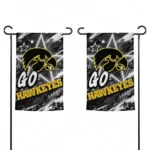 Iowa Hawkeyes Garden Flag Customized Glowing Star Black Best Selling