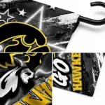 Iowa Hawkeyes Garden Flag Customized Glowing Star Black Best Selling