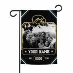 Iowa Hawkeyes Garden Flag - Personalized Photo Frame Black