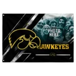 Iowa Hawkeyes House Flag Customized Diagonal Stripes Black Best Selling