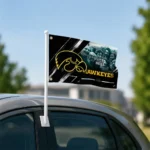 Iowa Hawkeyes House Flag Customized Diagonal Stripes Black Best Selling