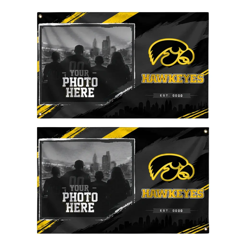 Iowa Hawkeyes House Flag Personalized Framed Photo Black Fashion Forward Iowa Hawkeyes House Flag Personalized Framed Photo Black Fashion Forward