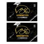 Iowa Hawkeyes House Flag Personalized Speed Slashes Black Best Selling
