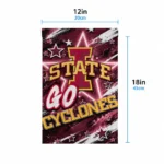 Iowa State Cyclones Garden Flag Custom Glowing Star Red Best Selling