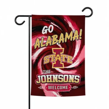 Iowa State Cyclones Garden Flag Custom Swirl Vortex Red Best Selling