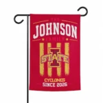 Iowa State Cyclones Garden Flag Customized Distressed Stripes Red Best Selling
