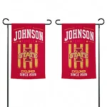 Iowa State Cyclones Garden Flag Customized Distressed Stripes Red Best Selling