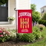 Iowa State Cyclones Garden Flag Customized Distressed Stripes Red Best Selling