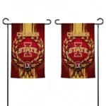 Iowa State Cyclones Garden Flag Customized Laurel Wreath Red Best Selling