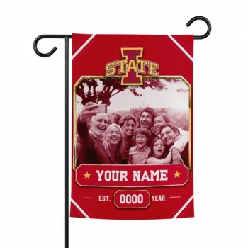 Iowa State Cyclones Garden Flag - Customized Photo Frame Red