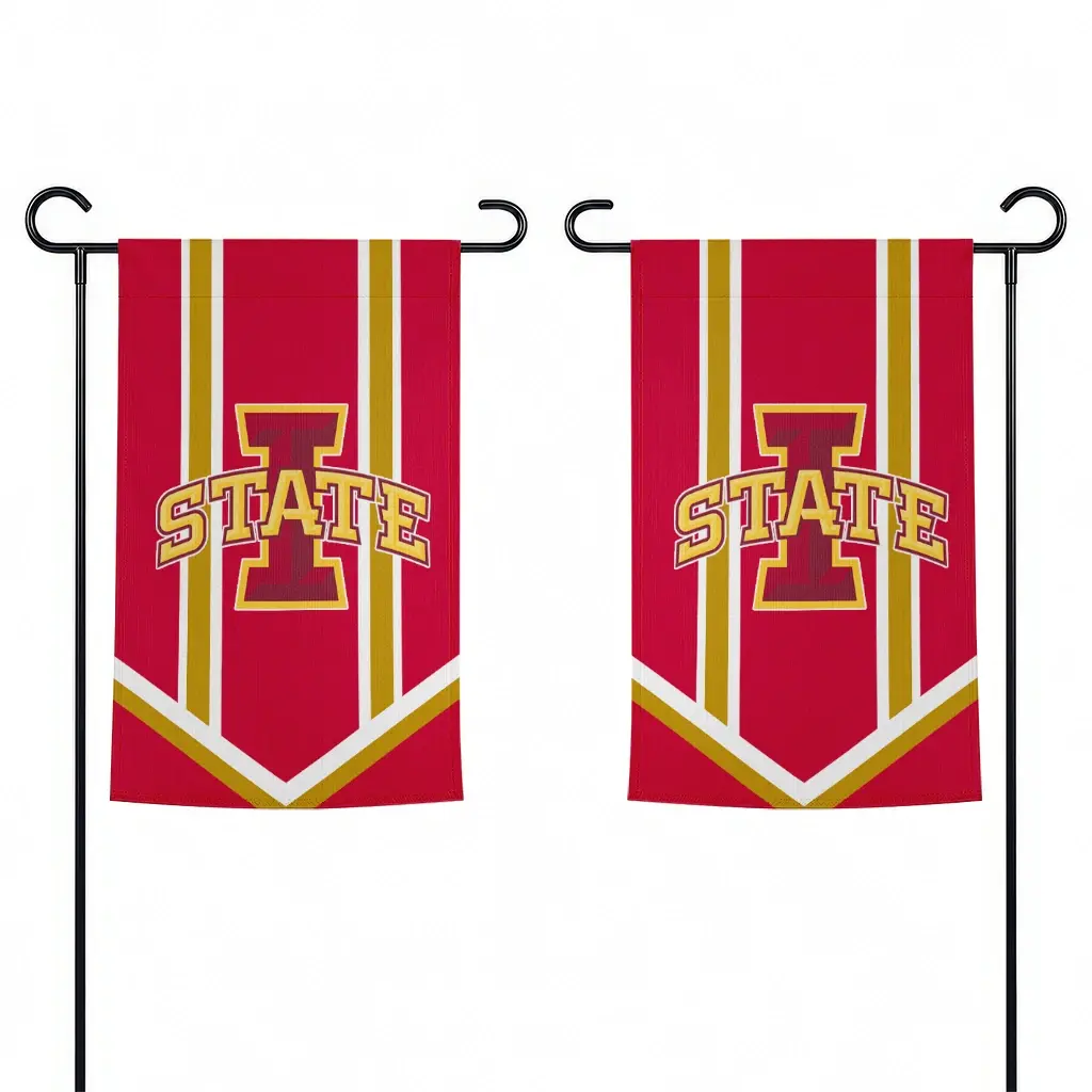 Iowa State Cyclones Garden Flag Personalized Chevron Stripes Red Fashion Forward Iowa State Cyclones Garden Flag Personalized Chevron Stripes Red Fashion Forward