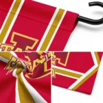 Iowa State Cyclones Garden Flag Personalized Chevron Stripes Red Best Selling
