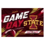 Iowa State Cyclones House Flag Custom Action Streaks Red Best Selling