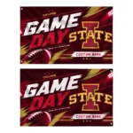 Iowa State Cyclones House Flag Custom Action Streaks Red Best Selling