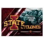Iowa State Cyclones House Flag Custom Diagonal Stripes Red Best Selling