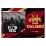 Iowa State Cyclones House Flag Customized Framed Photo Red Black Best Selling