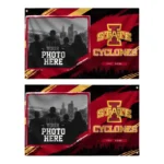 Iowa State Cyclones House Flag Customized Framed Photo Red Black Best Selling