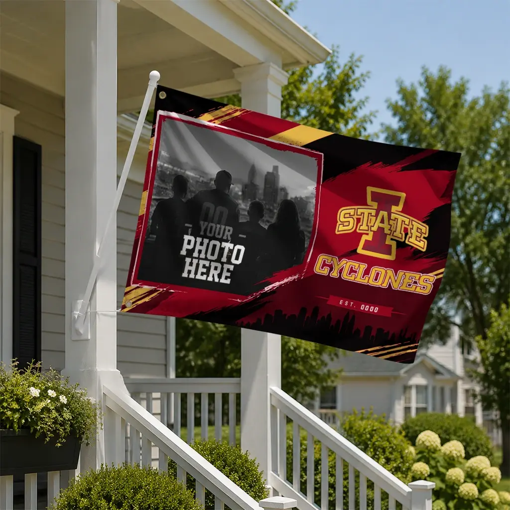 Iowa State Cyclones House Flag Customized Framed Photo Red Black New Arrival Iowa State Cyclones House Flag Customized Framed Photo Red Black New Arrival