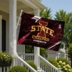 Iowa State Cyclones House Flag Customized Speed Slashes Red Best Selling