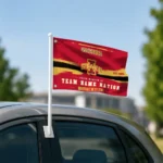 Iowa State Cyclones House Flag Personalized Brushed Streaks Red Best Selling