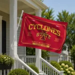 Iowa State Cyclones House Flag Personalized Ornate Border Red Best Selling