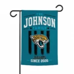 Jacksonville Jaguars Garden Flag Custom Distressed Stripes Teal Best Selling