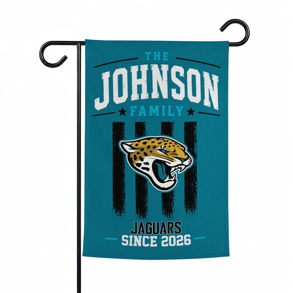 Jacksonville Jaguars Garden Flag Custom Distressed Stripes Teal Best Selling Jacksonville Jaguars Garden Flag Custom Distressed Stripes Teal Best Selling