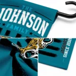 Jacksonville Jaguars Garden Flag Custom Distressed Stripes Teal Best Selling