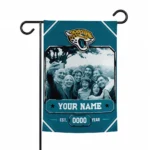 Jacksonville Jaguars Garden Flag - Custom Photo Frame Teal