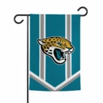 Jacksonville Jaguars Garden Flag Customized Chevron Stripes Teal Best Selling