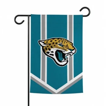 Jacksonville Jaguars Garden Flag Customized Chevron Stripes Teal Best Selling