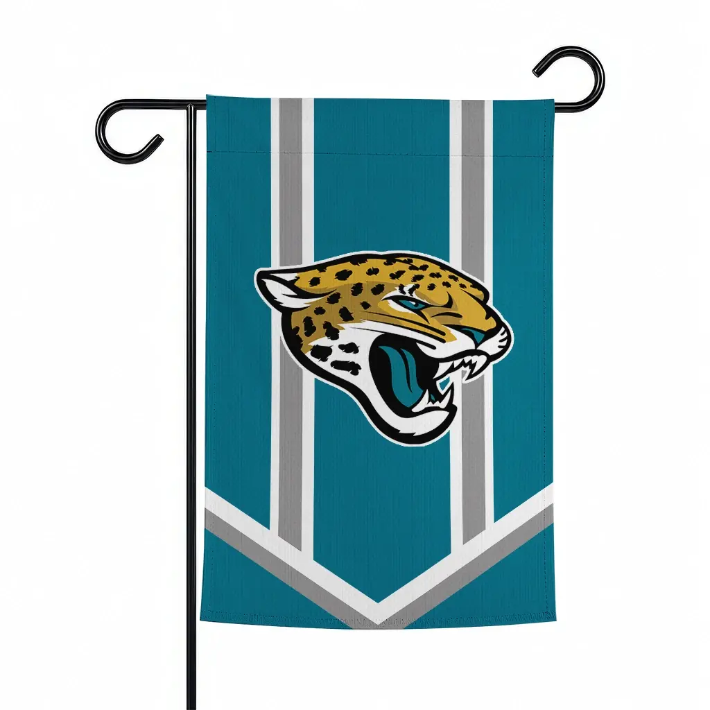 Jacksonville Jaguars Garden Flag Customized Chevron Stripes Teal Best Selling Jacksonville Jaguars Garden Flag Customized Chevron Stripes Teal Best Selling