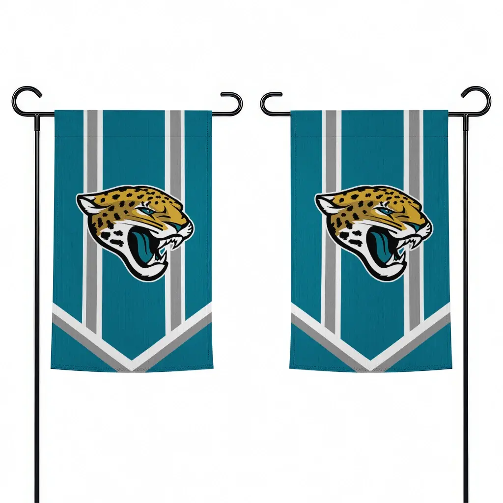 Jacksonville Jaguars Garden Flag Customized Chevron Stripes Teal Fashion Forward Jacksonville Jaguars Garden Flag Customized Chevron Stripes Teal Fashion Forward