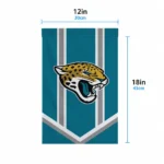 Jacksonville Jaguars Garden Flag Customized Chevron Stripes Teal Best Selling